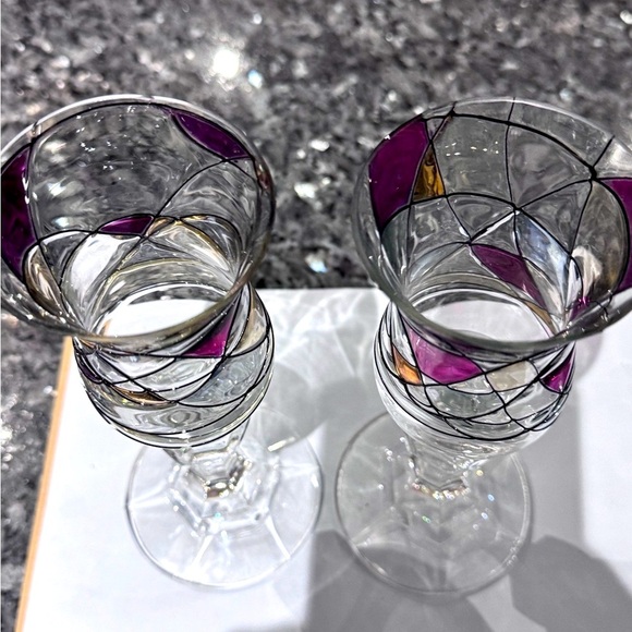 ✨ Vintage Partylite Mosaic Stemmed Votive Candle Holders – Rare & Unused”✨ - Picture 16 of 16